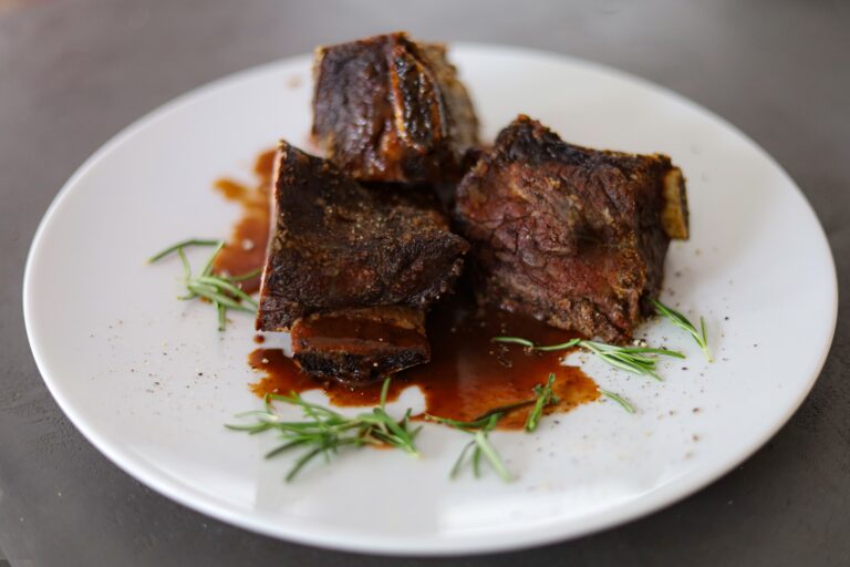 Smoky Bourbon Glazed Short Ribs Recipe
