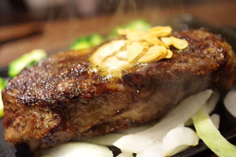 Blue Cheese Crusted Sirloin with Balsamic Reduction